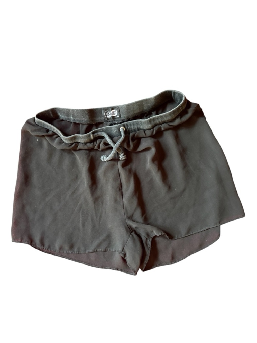 Cheap Monday Black see through Drawstring Lounge Shorts xs